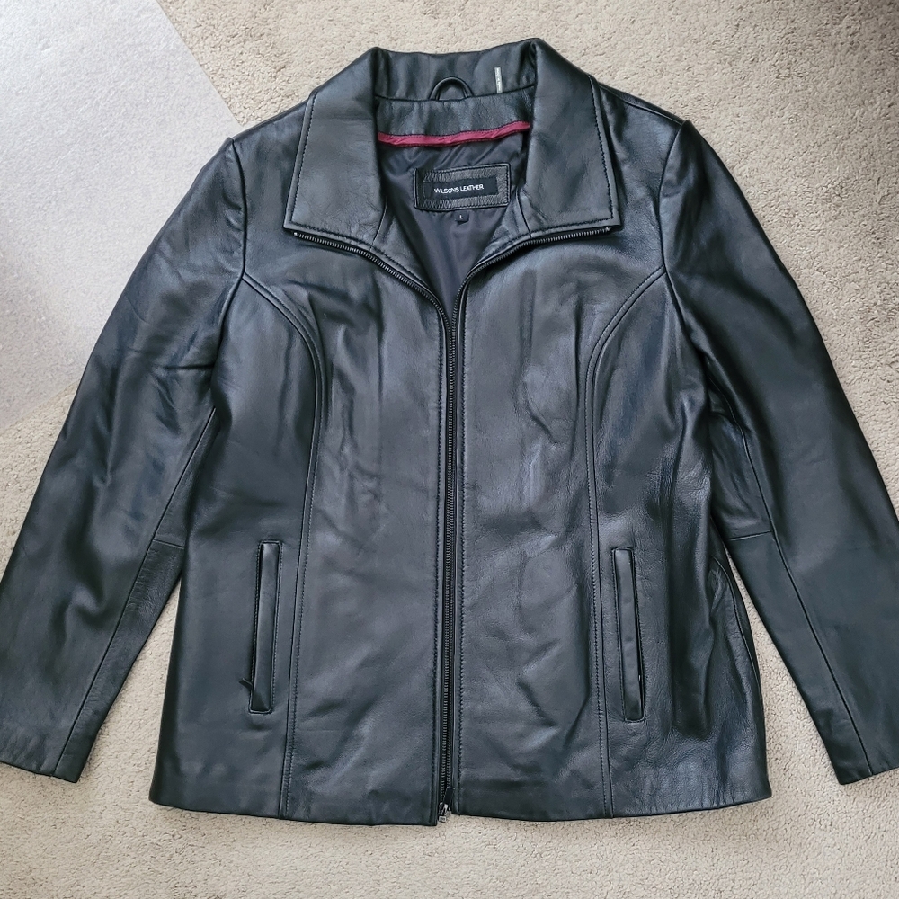 Wilsons Leather Jacket Size L
